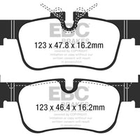 EBC 2016 + Mini Cooper Clubman (F54) 1.5L Turbo Redstuff Rear Brake Pads - Brakes Rotors &