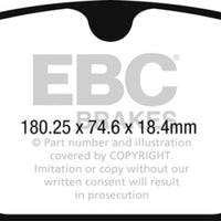 EBC 2017 + Volvo S90 2.0L Turbo Redstuff Front Brake Pads - Brakes Rotors &