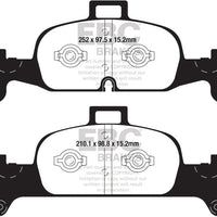 EBC 2018 + Audi A4 Allroad Quattro 2.0L Turbo Redstuff Front Brake Pads - Brakes Rotors &
