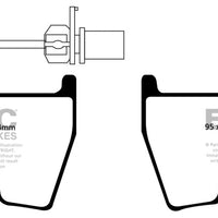 EBC 2018 + Audi TT RS Quattro 2.5L Turbo Bluestuff Front Brake Pads - Brakes Rotors &