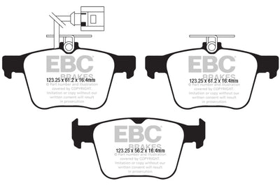 EBC 2018 + Audi TT RS Quattro 2.5L Turbo Bluestuff Rear Brake Pads - Brakes Rotors &