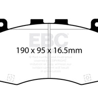 EBC 2018+ Jeep Grand Cherokee Trackhawk Yellowstuff Front Brake Pads - Brakes Rotors &