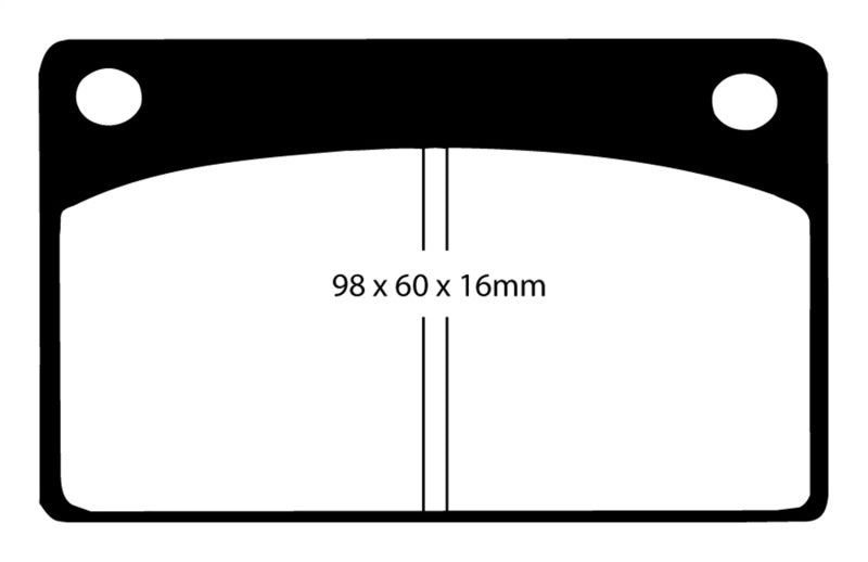 EBC 66-68 Volvo 140 1.8 Yellowstuff Front Brake Pads - Brakes Rotors &
