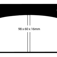 EBC 66-68 Volvo 140 1.8 Yellowstuff Front Brake Pads - Brakes Rotors &