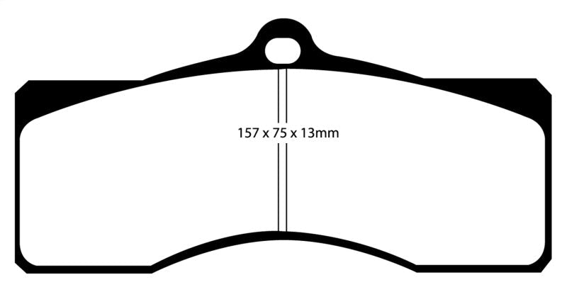 EBC 68-69 Chevrolet Camaro (1st Gen) 4.9 Yellowstuff Front Brake Pads - Brakes Rotors &