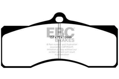 EBC 68-69 Chevrolet Camaro (1st Gen) 4.9 Yellowstuff Front Brake Pads - Brakes Rotors &