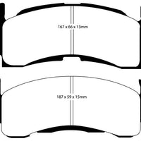 EBC 73-74 Buick Apollo 4.1 Yellowstuff Front Brake Pads - Brakes Rotors &