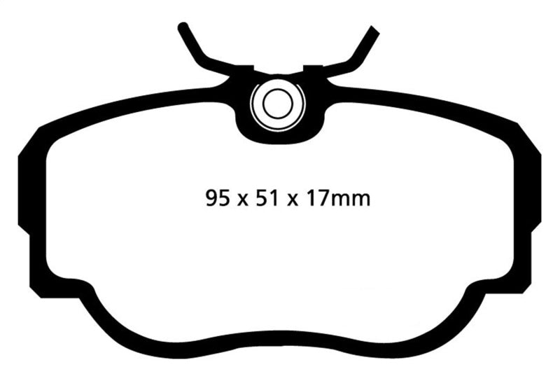 EBC 83-85 BMW 318 1.8 (E30) Yellowstuff Front Brake Pads - Brakes Rotors &