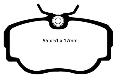 EBC 83-85 BMW 318 1.8 (E30) Yellowstuff Front Brake Pads - Brakes Rotors &