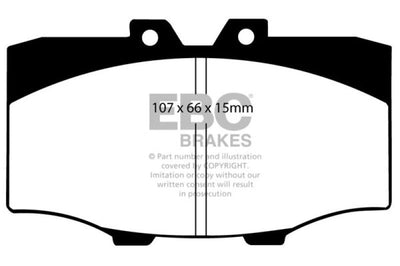 EBC 84-88 Toyota 4 Runner 2.4 Greenstuff Front Brake Pads - Brakes Rotors &