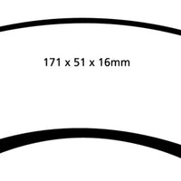 EBC 85-88 Chevrolet Camaro (3rd Gen) 2.8 (Performance Package) Bluestuff Front Brake Pads - Brakes Rotors &