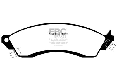 EBC 85-88 Chevrolet Camaro (3rd Gen) 2.8 (Performance Package) Bluestuff Front Brake Pads - Brakes Rotors &