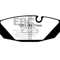 EBC 87-88 BMW M5 3.5 (E28) Redstuff Rear Brake Pads - Brakes Rotors &