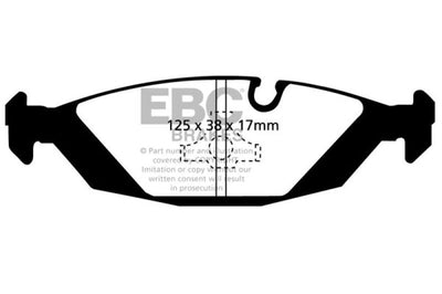 EBC 87-88 BMW M5 3.5 (E28) Redstuff Rear Brake Pads - Brakes Rotors &