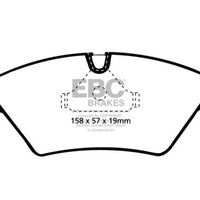 EBC 87-91 BMW M3 2.3 (E30) Redstuff Front Brake Pads - Brakes Rotors &