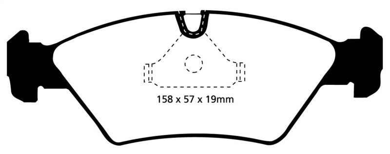 EBC 87-91 BMW M3 2.3 (E30) Redstuff Front Brake Pads - Brakes Rotors &