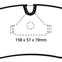 EBC 87-91 BMW M3 2.3 (E30) Redstuff Front Brake Pads - Brakes Rotors &