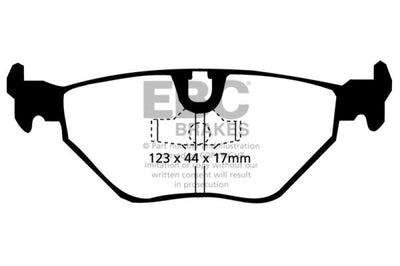EBC 87-91 BMW M3 2.3 (E30) Yellowstuff Rear Brake Pads - Brakes Rotors &