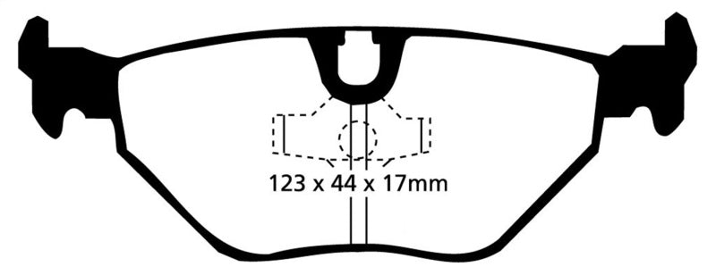 EBC 87-91 BMW M3 2.3 (E30) Yellowstuff Rear Brake Pads - Brakes Rotors &