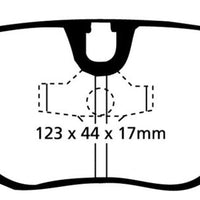 EBC 87-91 BMW M3 2.3 (E30) Yellowstuff Rear Brake Pads - Brakes Rotors &