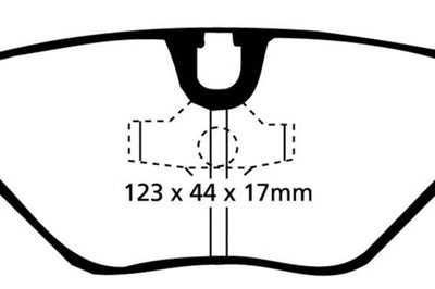 EBC 87-91 BMW M3 2.3 (E30) Yellowstuff Rear Brake Pads - Brakes Rotors &