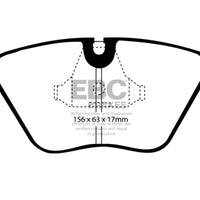EBC 89-91 Audi 200 2.2 Turbo (ATE) Yellowstuff Front Brake Pads - Brakes Rotors &