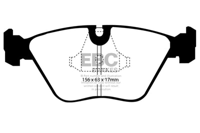 EBC 89-91 Audi 200 2.2 Turbo (ATE) Yellowstuff Front Brake Pads - Brakes Rotors &