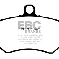 EBC 89-93 Volkswagen Corrado 1.8 Supercharged Redstuff Front Brake Pads - Brakes Rotors &