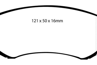 EBC 89-94 Nissan Skyline (R32) 1.8 Yellowstuff Front Brake Pads - Brakes Rotors &