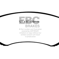 EBC 89-94 Nissan Skyline (R32) 1.8 Yellowstuff Front Brake Pads - Brakes Rotors &