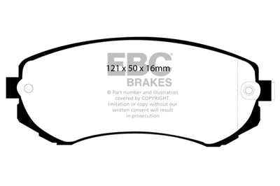 EBC 89-94 Nissan Skyline (R32) 1.8 Yellowstuff Front Brake Pads - Brakes Rotors &
