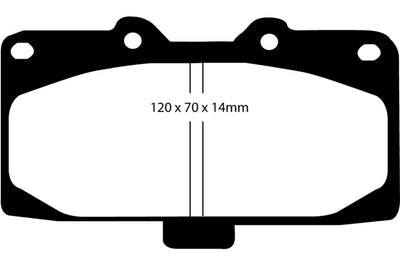 EBC 89-95 Nissan Skyline (R32) 2.6 Twin Turbo GT-R Bluestuff Front Brake Pads - Brakes Rotors &