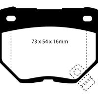 EBC 89-95 Nissan Skyline (R32) 2.6 Twin Turbo GT-R Bluestuff Rear Brake Pads - Brakes Rotors &