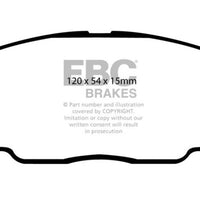 EBC 90-91 Lexus ES250 2.5 Yellowstuff Front Brake Pads - Brakes Rotors &