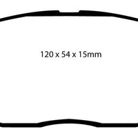 EBC 90-91 Lexus ES250 2.5 Yellowstuff Front Brake Pads - Brakes Rotors &