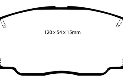 EBC 90-91 Lexus ES250 2.5 Yellowstuff Front Brake Pads - Brakes Rotors &