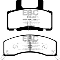 EBC 90-93 Chevrolet C20 8600 LB Yellowstuff Front Brake Pads - Brakes Rotors &