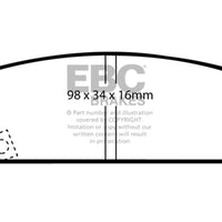 EBC 90-93 Infiniti M30 3.0 Yellowstuff Rear Brake Pads - Brakes Rotors &