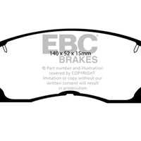 EBC 91-92 Toyota MR2 2.0 Turbo Redstuff Front Brake Pads - Brakes Rotors &
