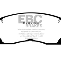 EBC 91-92 Toyota MR2 2.0 Turbo Redstuff Front Brake Pads - Brakes Rotors &