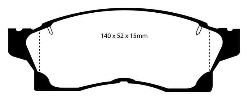 EBC 91-92 Toyota MR2 2.0 Turbo Redstuff Front Brake Pads - Brakes Rotors &