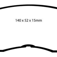 EBC 91-92 Toyota MR2 2.0 Turbo Redstuff Front Brake Pads - Brakes Rotors &
