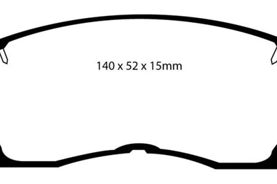 EBC 91-92 Toyota MR2 2.0 Turbo Yellowstuff Front Brake Pads - Brakes Rotors &