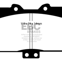 EBC 91-93 Dodge Stealth 3.0 4WD Yellowstuff Front Brake Pads - Brakes Rotors &