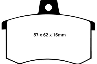 EBC 91-95 Alfa Romeo 164 2.0 Turbo Redstuff Rear Brake Pads - Brakes Rotors &
