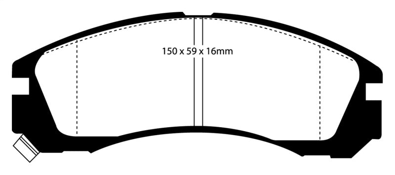 EBC 91-96 Dodge Stealth 3.0 2WD Redstuff Front Brake Pads - Brakes Rotors &
