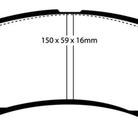 EBC 91-96 Dodge Stealth 3.0 2WD Redstuff Front Brake Pads - Brakes Rotors &