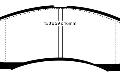 EBC 91-96 Dodge Stealth 3.0 2WD Redstuff Front Brake Pads - Brakes Rotors &