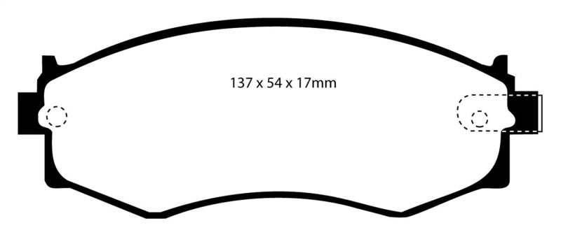 EBC 91-97 Infiniti G20 2.0 Yellowstuff Front Brake Pads - Brakes Rotors &