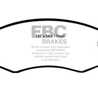EBC 91-97 Infiniti G20 2.0 Yellowstuff Front Brake Pads - Brakes Rotors &